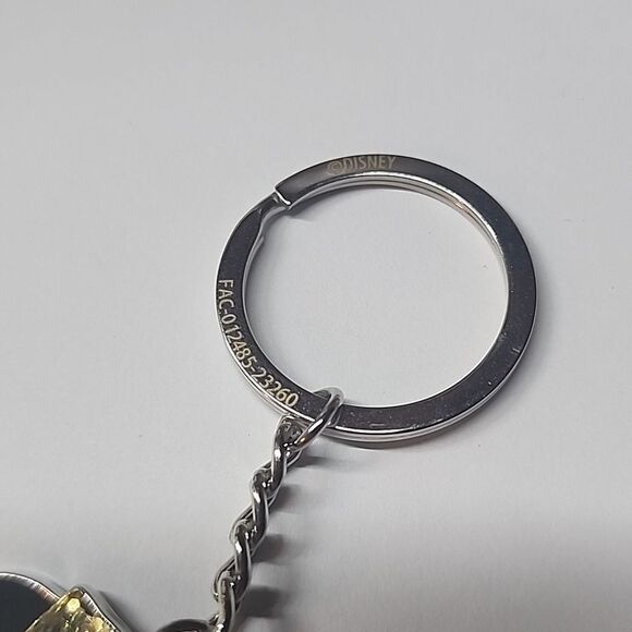 Disney Mickey / Minnie Mouse EARS Gold Glitter Bow Keychain - Picture 3 of 5
